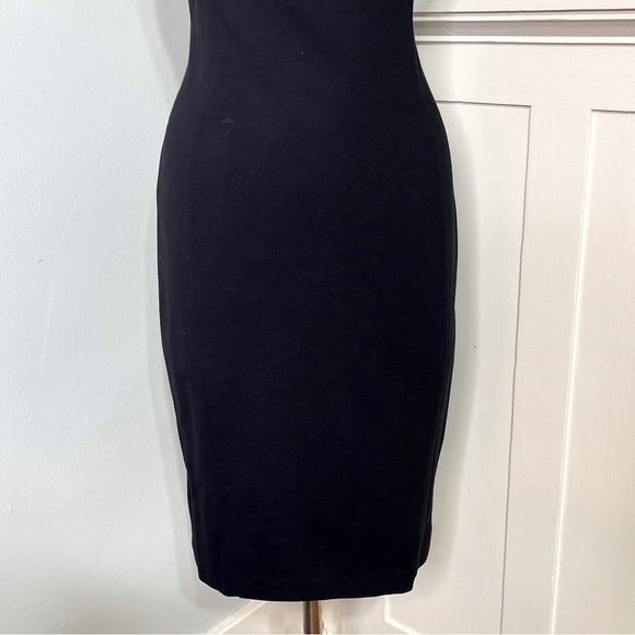 Ted Baker London Black Silk & Rhinestone Elate Midi Sheath Dress 3 Medium - Picture 6 of 15